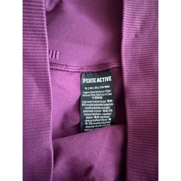 PINK VICTORIAS SECRET Purple Bike Active Shorts Size XL - Picture 2 of 4